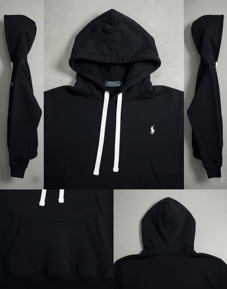 Ralph Lauren Fleece Hoodie - Black